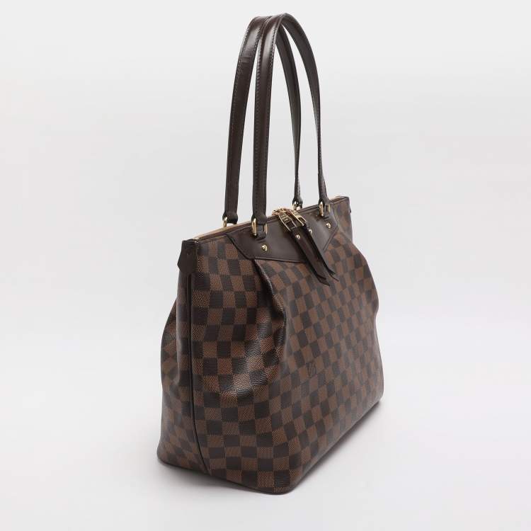 Pre Owned Louis Vuitton Westminister GM Damier Ebene Canvas and Leather Bag