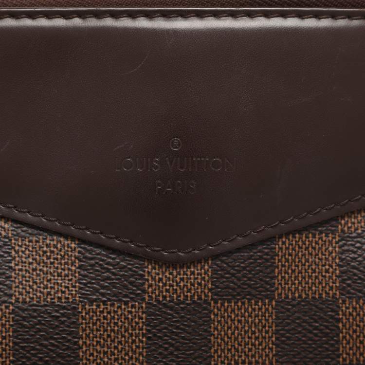 Pre Owned Louis Vuitton Westminister GM Damier Ebene Canvas and Leather Bag