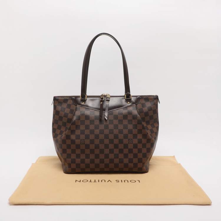 Pre Owned Louis Vuitton Westminister GM Damier Ebene Canvas and Leather Bag