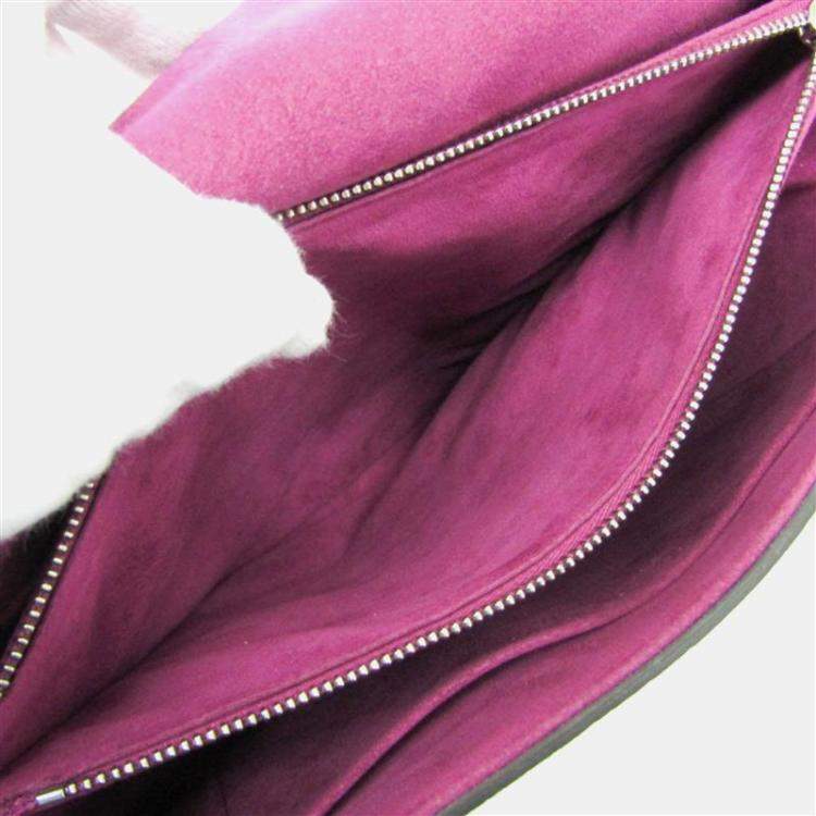 Pre Owned Louis Vuitton Parnassea Volta Handbag Shoulder Bag Purple