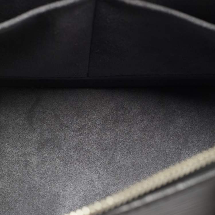 Pre Owned Louis Vuitton Alma PM Black Epi Leather Bag