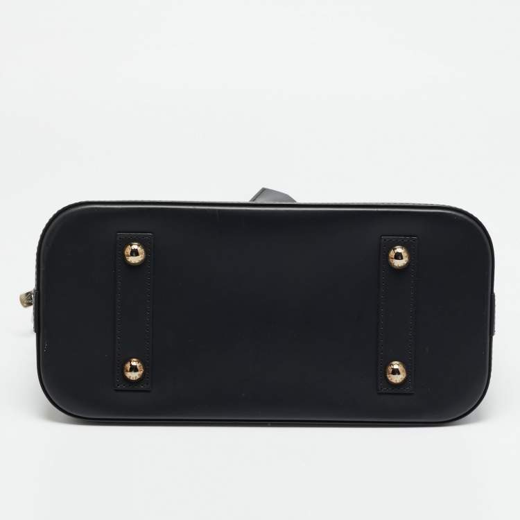 Pre Owned Louis Vuitton Alma PM Black Epi Leather Bag
