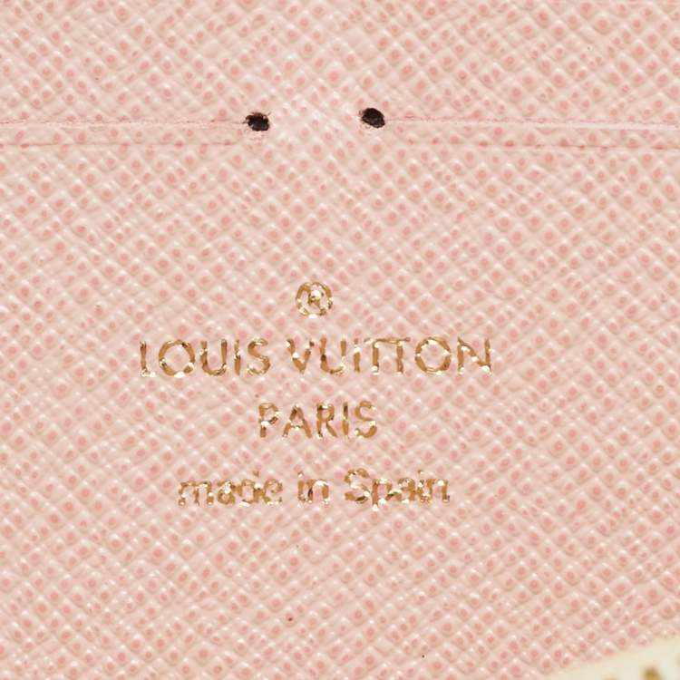 Pre Owned Louis Vuitton Clemence Damier Azur Canvas Wallet