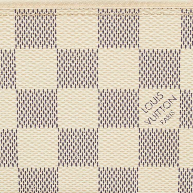 Pre Owned Louis Vuitton Clemence Damier Azur Canvas Wallet