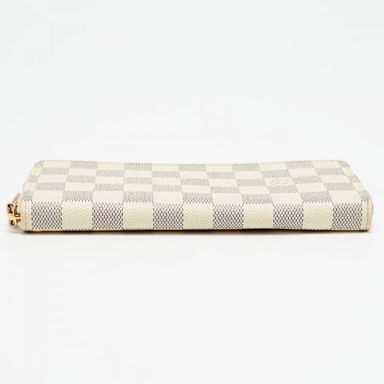 Pre Owned Louis Vuitton Clemence Damier Azur Canvas Wallet