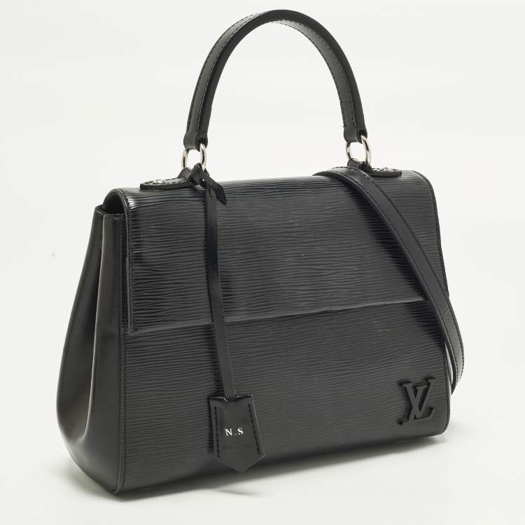 Pre Owned Louis Vuitton Cluny BB Black Epi Leather Bag