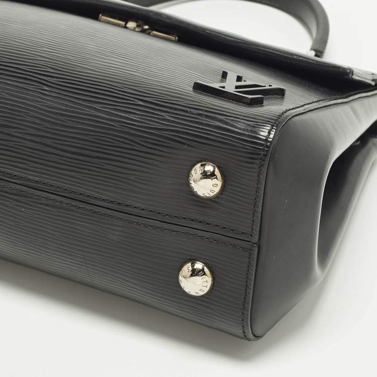 Pre Owned Louis Vuitton Cluny BB Black Epi Leather Bag