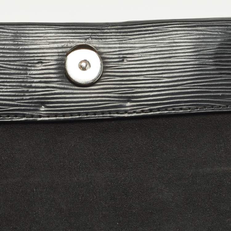 Pre Owned Louis Vuitton Cluny BB Black Epi Leather Bag