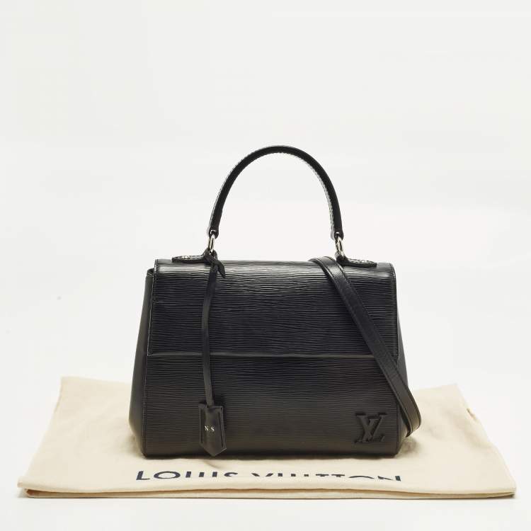 Pre Owned Louis Vuitton Cluny BB Black Epi Leather Bag