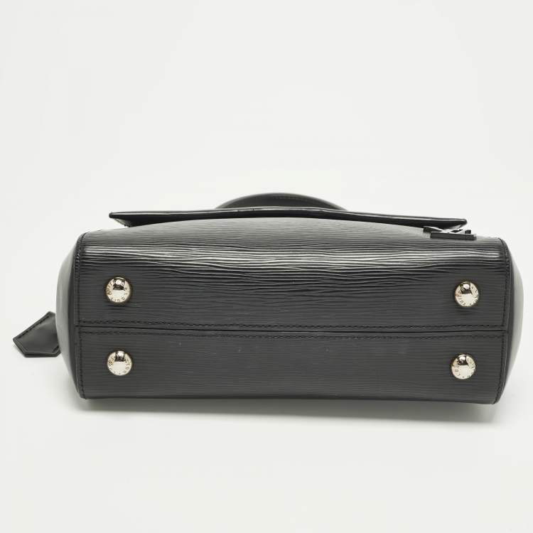 Pre Owned Louis Vuitton Cluny BB Black Epi Leather Bag