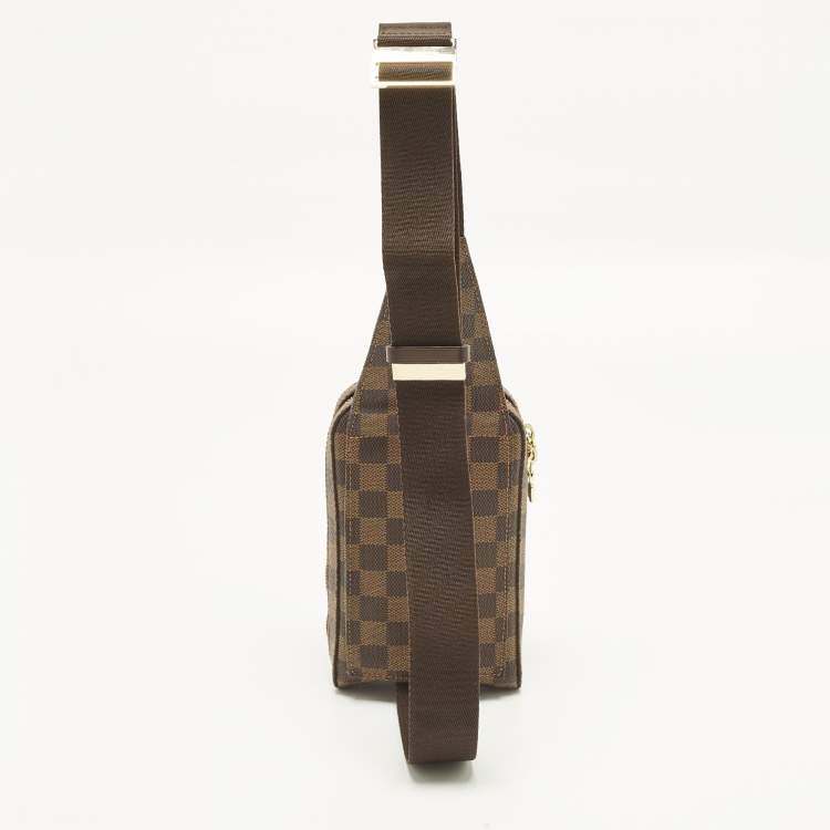 Pre Owned Louis Vuitton Geronimo Damier Ebene Canvas Bag