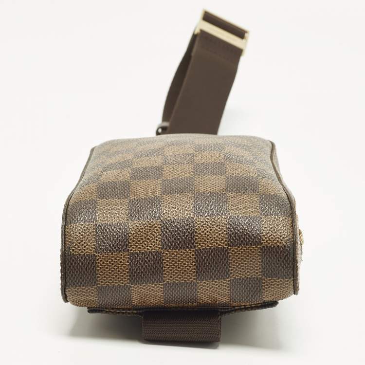 Pre Owned Louis Vuitton Geronimo Damier Ebene Canvas Bag