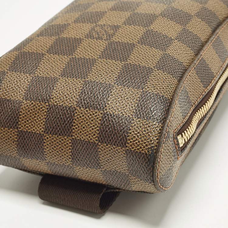 Pre Owned Louis Vuitton Geronimo Damier Ebene Canvas Bag