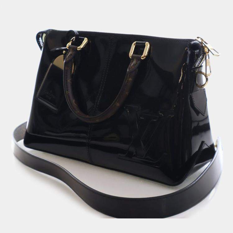 Pre Owned Lous Vuitton Vernis Miroir Tote With Strap