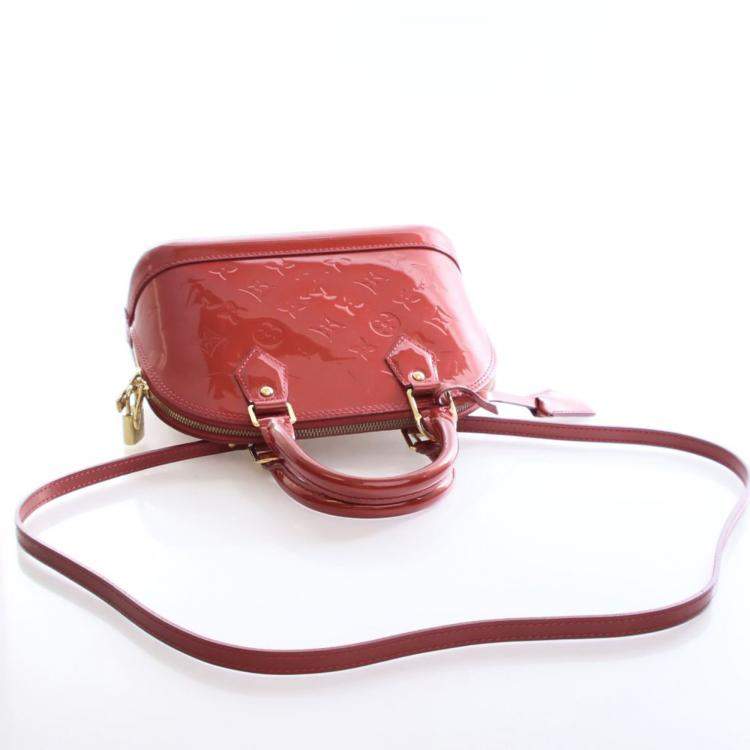 Pre Owned Louis Vuitton Monogram Vernis Alma BB