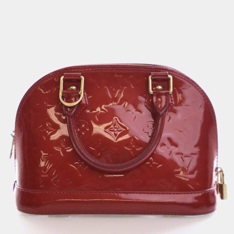 Pre Owned Louis Vuitton Monogram Vernis Alma BB