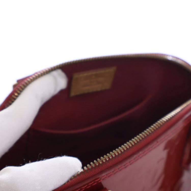 Pre Owned Louis Vuitton Monogram Vernis Alma BB