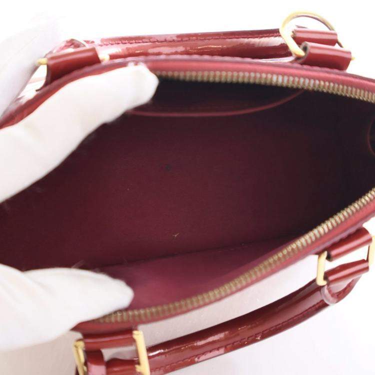 Pre Owned Louis Vuitton Monogram Vernis Alma BB