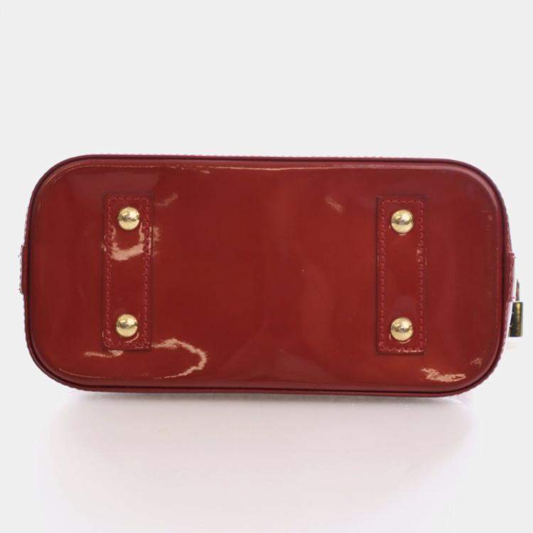 Pre Owned Louis Vuitton Monogram Vernis Alma BB