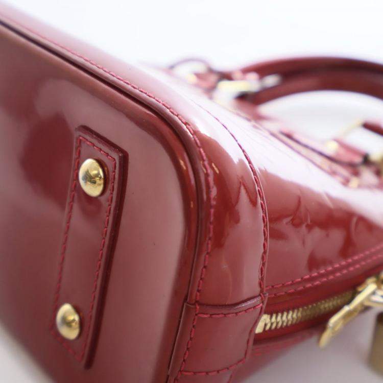 Pre Owned Louis Vuitton Monogram Vernis Alma BB