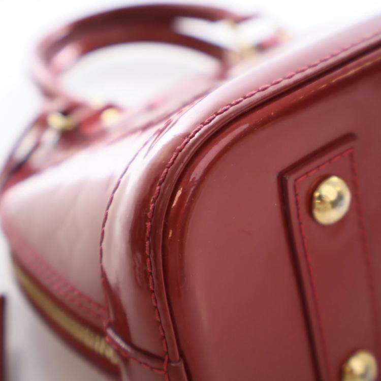 Pre Owned Louis Vuitton Monogram Vernis Alma BB