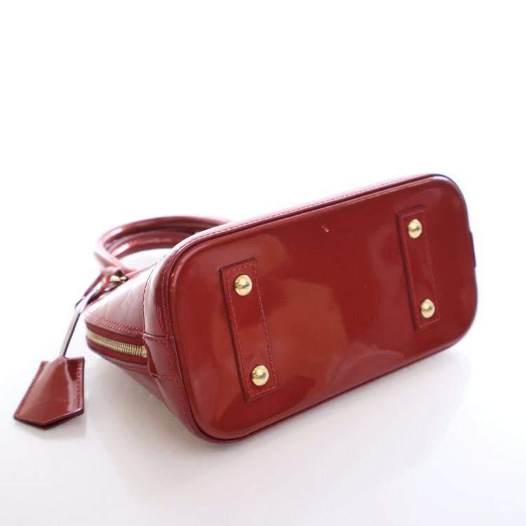 Pre Owned Louis Vuitton Monogram Vernis Alma BB