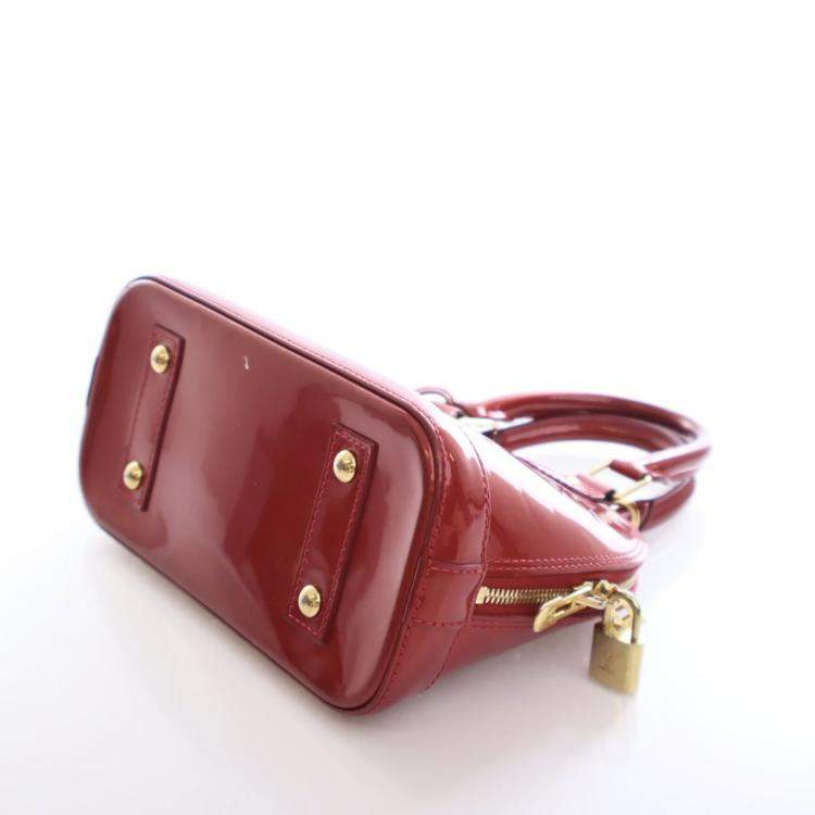 Pre Owned Louis Vuitton Monogram Vernis Alma BB