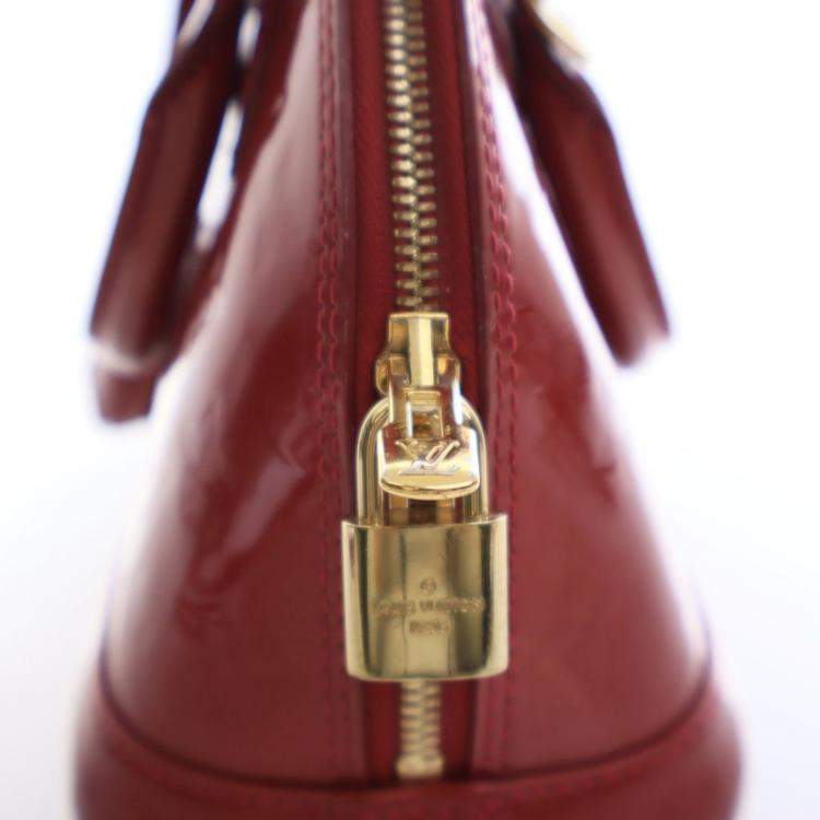 Pre Owned Louis Vuitton Monogram Vernis Alma BB