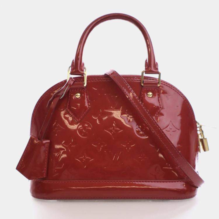 Pre Owned Louis Vuitton Monogram Vernis Alma BB