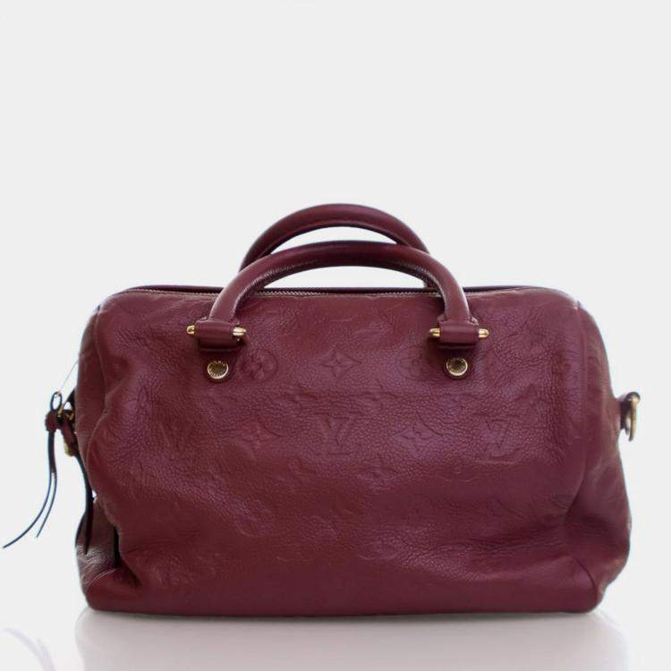 Pre Owned Louis Vuitton Monogram Empreinte Speedy Bandouliere 25