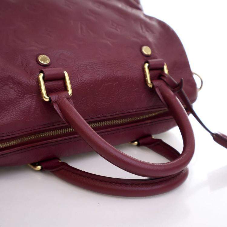Pre Owned Louis Vuitton Monogram Empreinte Speedy Bandouliere 25