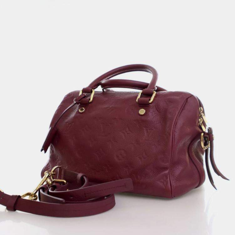 Pre Owned Louis Vuitton Monogram Empreinte Speedy Bandouliere 25