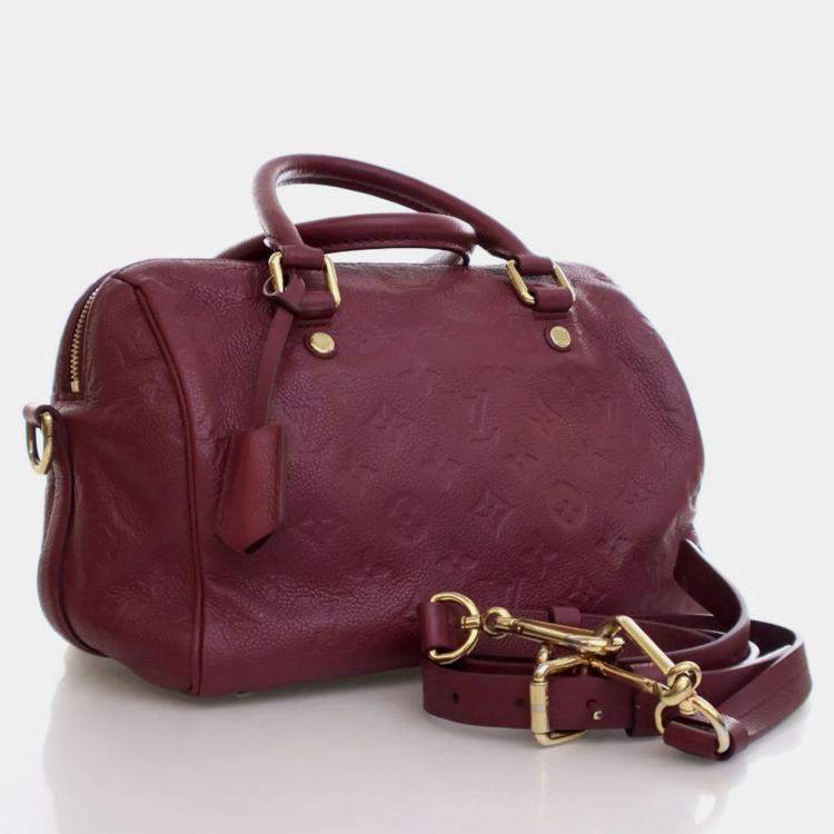 Pre Owned Louis Vuitton Monogram Empreinte Speedy Bandouliere 25
