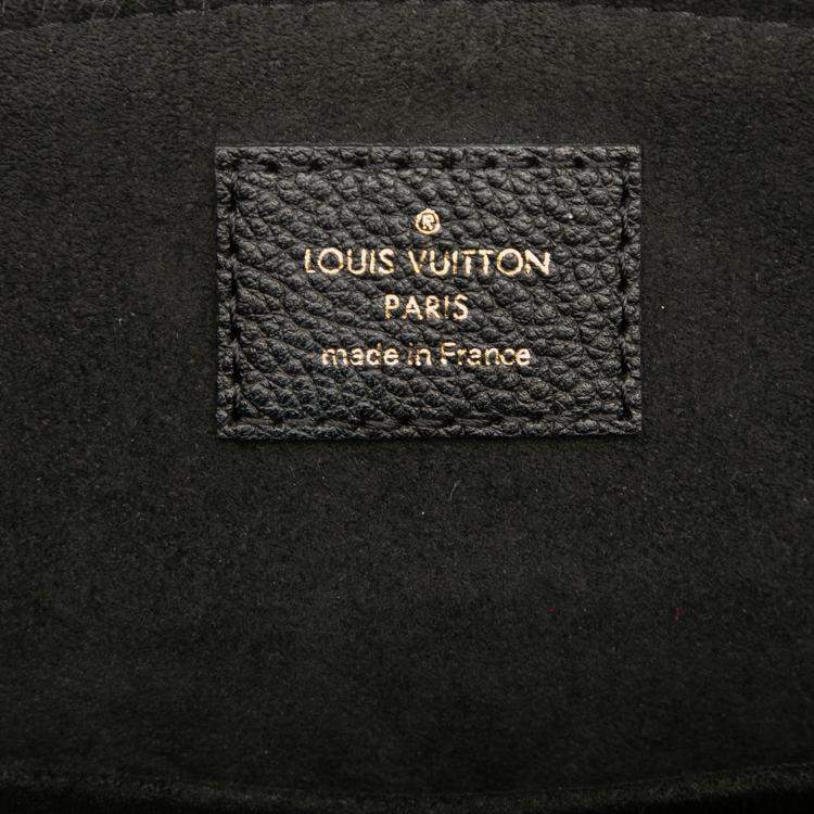 Pre Owned Louis Vuitton Black Brown Bicolor Monogram Empreinte Giant Petit Palais
