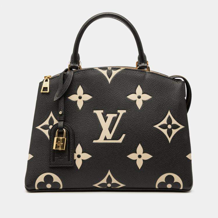 Pre Owned Louis Vuitton Black Brown Bicolor Monogram Empreinte Giant Petit Palais
