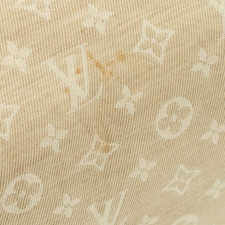 Pre Owned Louis Vuitton Speedy 30 Dune Monogram Mini Lin Canvas Bag
