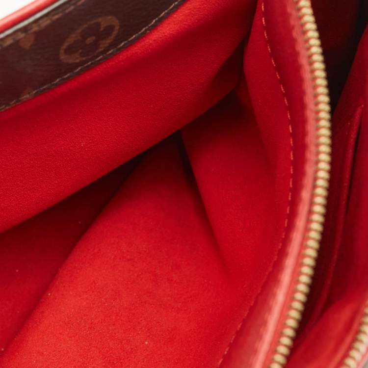 Pre Owned Louis Vuitton Pallas MM Cherry Monogram Canvas Bag