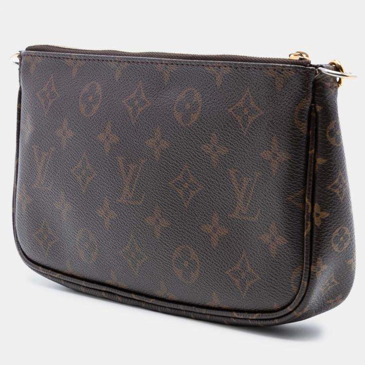 Pre Owned Louis Vuitton Brown Monogram Multi Pochette Accessoires