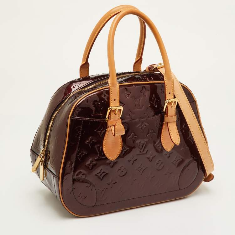 Pre Owned Louis Vuitton Summit Drive Amarante Monogram Vernis Bag