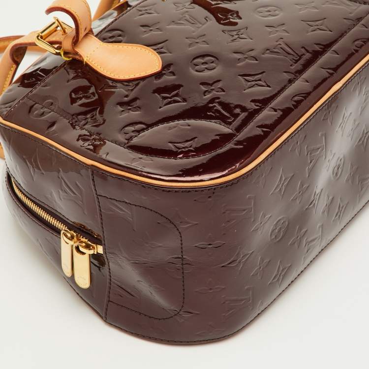 Pre Owned Louis Vuitton Summit Drive Amarante Monogram Vernis Bag