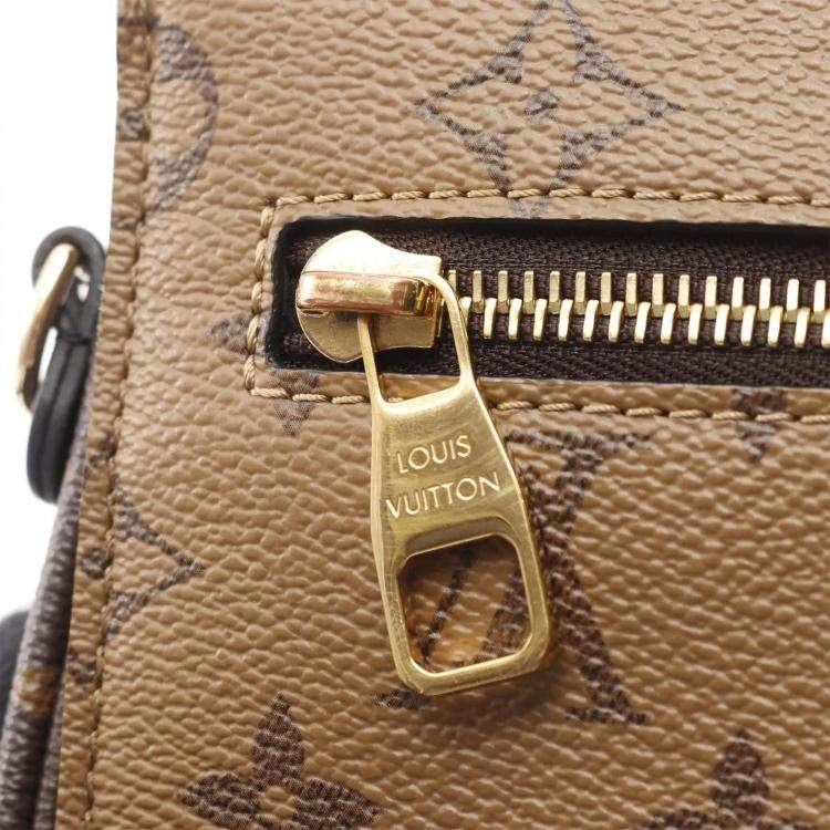 Pre Owned Louis Vuitton Pochette Metis MM Monogram Reverse Canvas Crossbody Bag