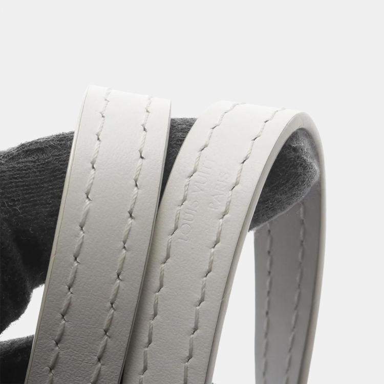 Pre Owned Louis Vuitton Monogram Nano Brown White Canvas Shoulder Bag