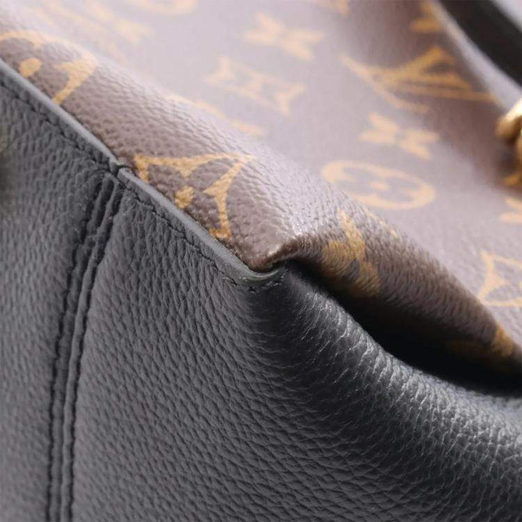 Pre Owned Louis Vuitton Surene MM Black Monogram Canvas Shoulder Bag
