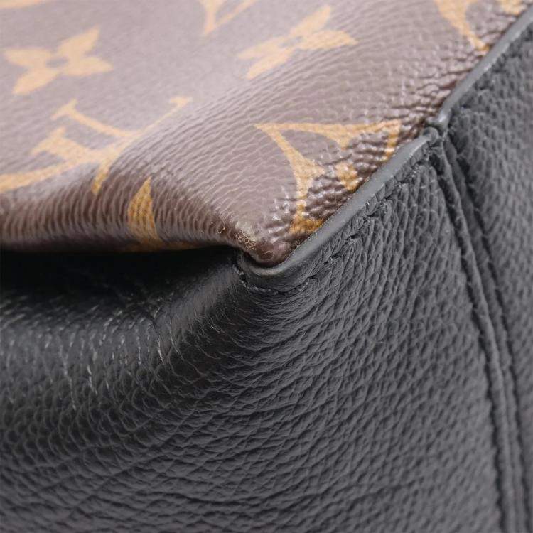 Pre Owned Louis Vuitton Surene MM Black Monogram Canvas Shoulder Bag