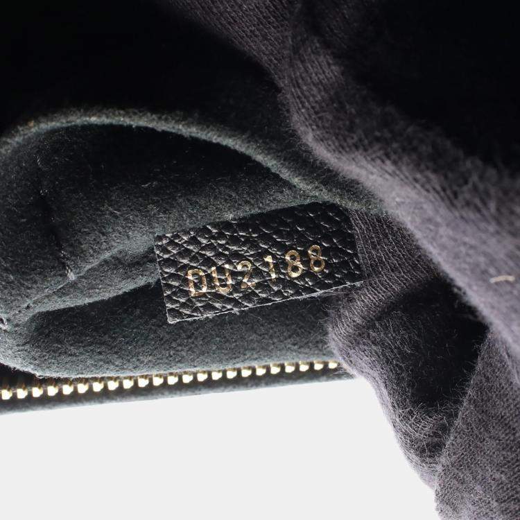 Pre Owned Louis Vuitton Surene MM Black Monogram Canvas Shoulder Bag