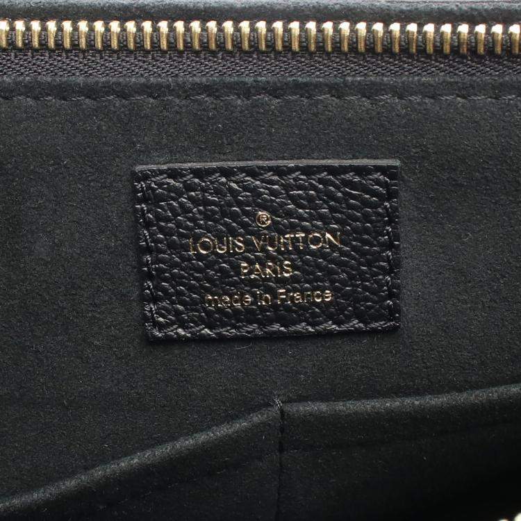 Pre Owned Louis Vuitton Surene MM Black Monogram Canvas Shoulder Bag