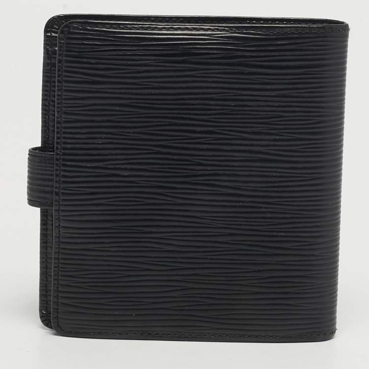 مملوكة مسبقًا Louis Vuitton Porte Billets Black Epi Leather Wallet