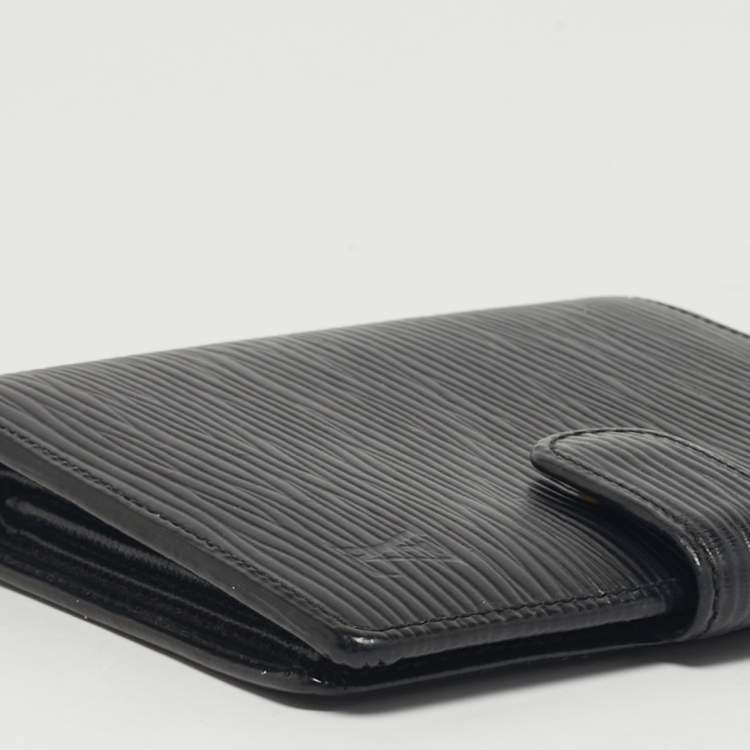 مملوكة مسبقًا Louis Vuitton Porte Billets Black Epi Leather Wallet