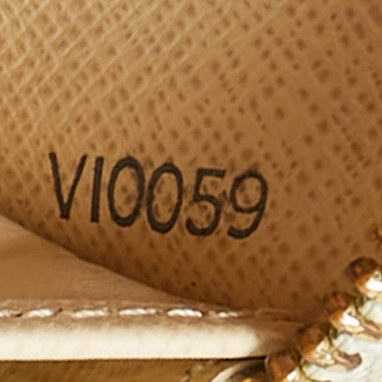 Pre Owned Louis Vuitton Damier Azur Canvas Zippy Wallet