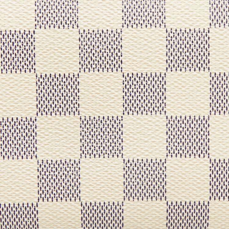 Pre Owned Louis Vuitton Damier Azur Canvas Zippy Wallet